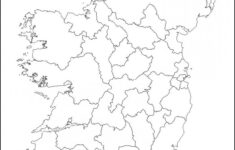 Ireland County Map Outline - Blank Map Of Ireland With County for Blank Map Of Northern Ireland Counties