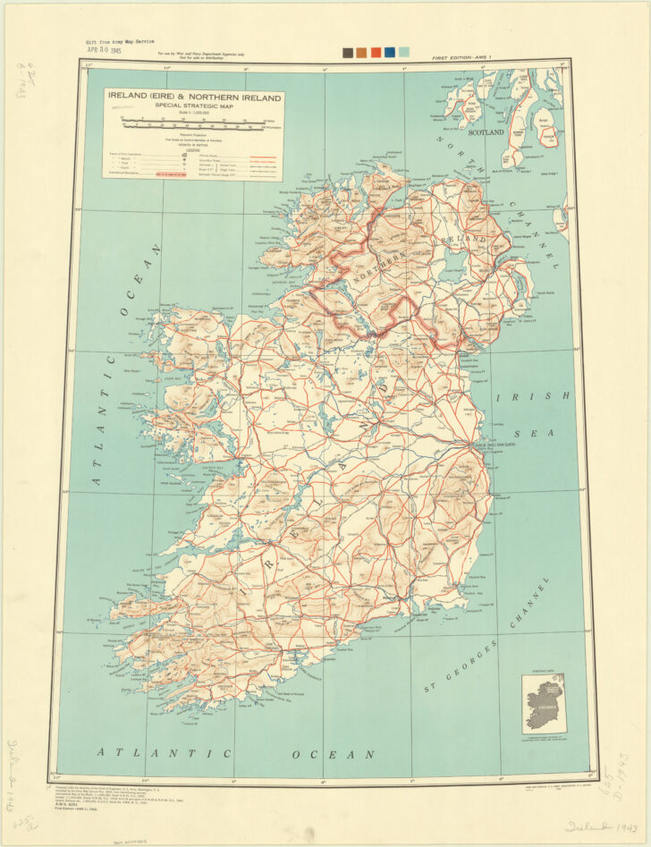 Map of Eire and Northern Ireland Map of Eire and Northern Ireland