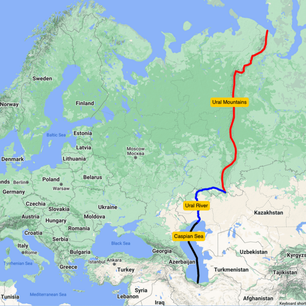 Is Georgia In Europe Or Asia? The Surprising Truth Explained With Maps within Border Of Asia And Europe Map