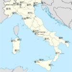 Italy Airport Map   International Airports In Italy Map (Southern With Map Of International Airports In Italy