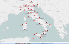 Italy Airports Map - Map Of Italy Showing Airports (Southern with Map of Italy and Airports