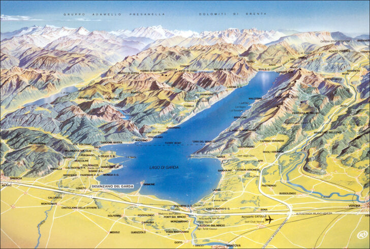 Map of Lake Garda Italy Map of Lake Garda Italy