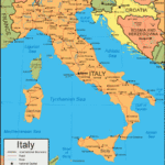 Italy Map And Satellite Image Pertaining To Map Of Italy On World Map