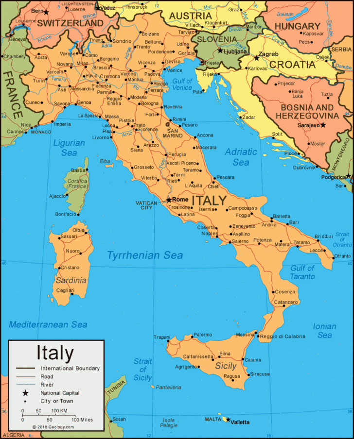Map of France and Italy Google
