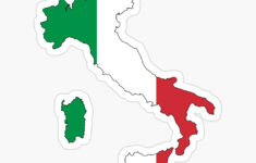 Italy Map Flag" Greeting Card For Salecacaodesigns | Redbubble throughout Map Of Italy With Flag