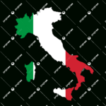 Italy Map With Color Of Their Flag Nationalism, Italian, Land Regarding Map Of Italy With Flag