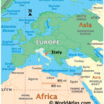 Italy Maps & Facts   World Atlas Throughout Italy On The Map Of The World