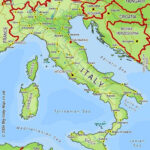 Italy On World Map: Surrounding Countries And Location On Europe Map Pertaining To Map Of Italy And Surrounding Countries