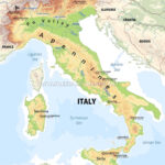 Italy Physical Map Throughout Map Of Alps In Italy