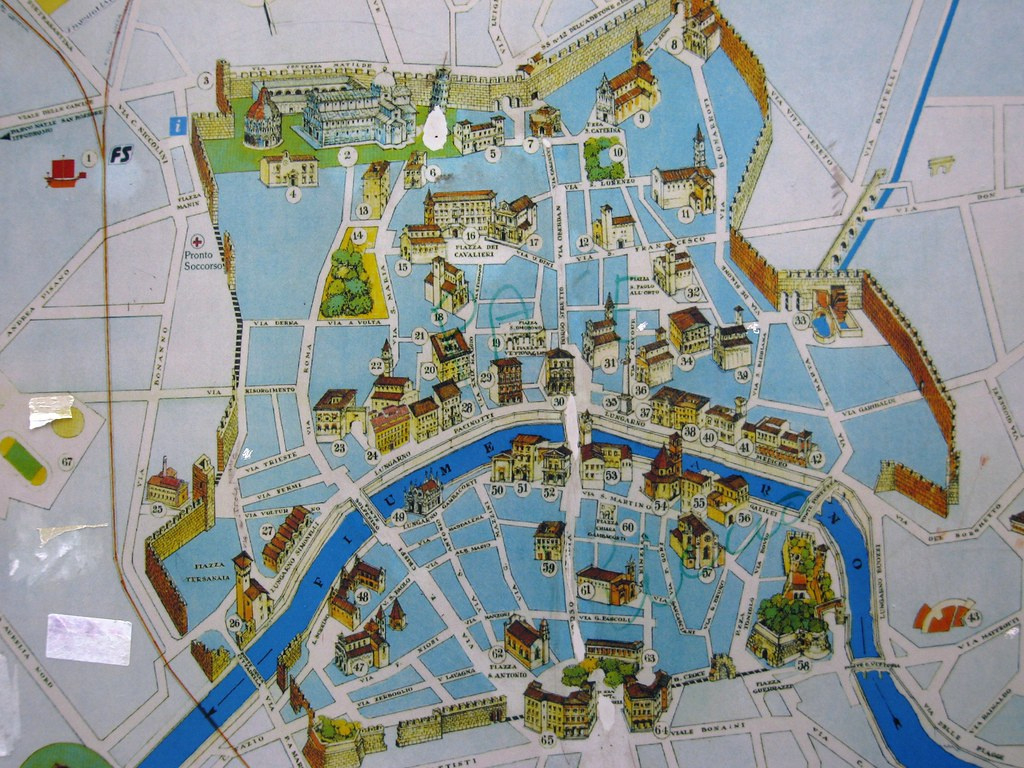 Italy - Pisa, City Map | Italy - Pisa, City Map | Flickr regarding City Map Of Pisa Italy