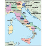 Italy Presentation Map In Map Of France Italy And Croatia