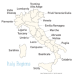 Italy Regions Map | Wandering Italy For Map Of Italy With States