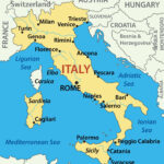 Italy Sea Map   Map Of Italy Sea (Southern Europe   Europe) Inside Picture Of Map Of Italy