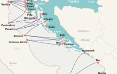 Italy To Croatia Ferry Map for Map of Croatia and Italy