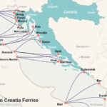 Italy To Croatia Ferry Map Intended For Map Of Italy And Croatia