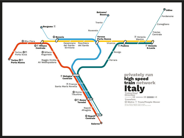 Map of Italian Rail Stations Map of Italian Rail Stations