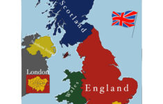 Just A General Map Of The United Kingdom Of Great Britain And with Map of Northern Ireland and England