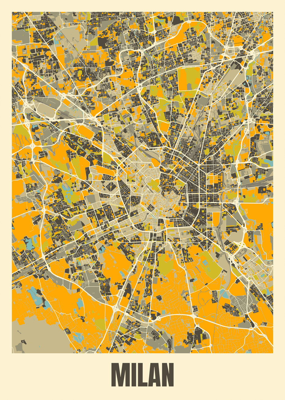 Karte City Map Of Milan, Italy intended for City Map of Milan Italy