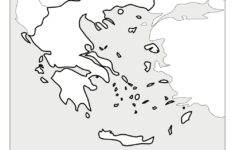 Karte Griechisch Schwarz Dick Umriss Hervorgehoben pertaining to Blank Map of Ancient Greece Printable