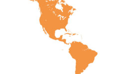 Karte Von Nord- Und Südamerika Zeichen Silhouette intended for North And South Americas Map