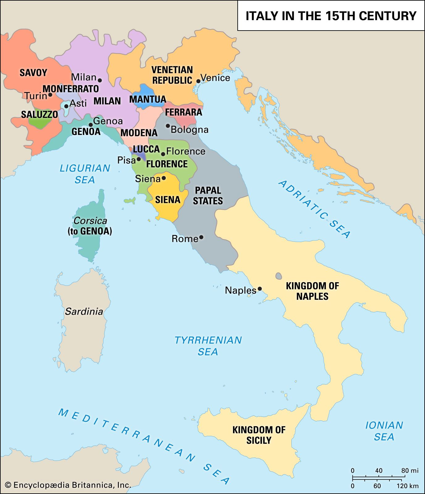 Kingdom Of Naples | Map, Renaissance, History, &amp;amp; Facts | Britannica intended for Naples on Map of Italy