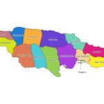 Labeled Map Of Jamaica | Labeled Maps Pertaining To Downloadable Map Of Jamaica With Parishes
