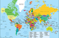 Labeled Map Of The World – Map Of The World Labeled [Free] for World Map with Countries Labeled Printable