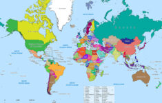 Labeled World Map | Labeled Maps in Printable Map Of Countries Of The World