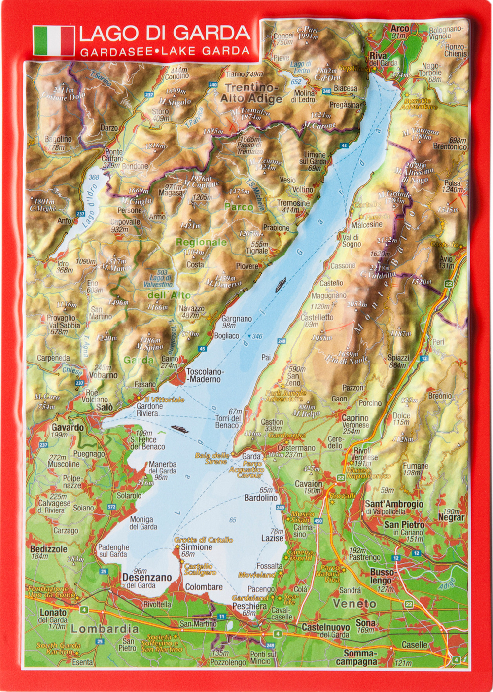 Lake Garda intended for Map Of Italy With Lake Garda