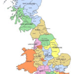 Large Area Map Inside Map Of England And Scotland Counties