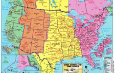 Large Detailed Map Of Area Codes And Time Zones Of The Usa. The throughout Printable Map with Time Zones USA
