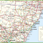 Large Detailed Map Of New South Wales With Cities And Towns Within Printable Map Of Nsw Area