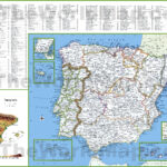 Large Detailed Map Of Spain And Portugal With Cities And Towns Pertaining To Map Of Algarve Portugal And Spain