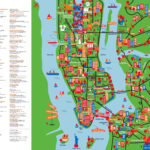 Large Detailed New York Tourist Attractions Map | New York | Usa With Map Of New York City Attractions Printable