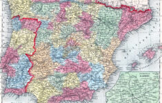 Large Detailed Old Political And Administrative Map Of Spain And pertaining to Political Map of Spain and Portugal
