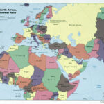 Large Detailed Political Map Of Europe, North Africa And Southwest Pertaining To Map Of Asia And Europe Countries