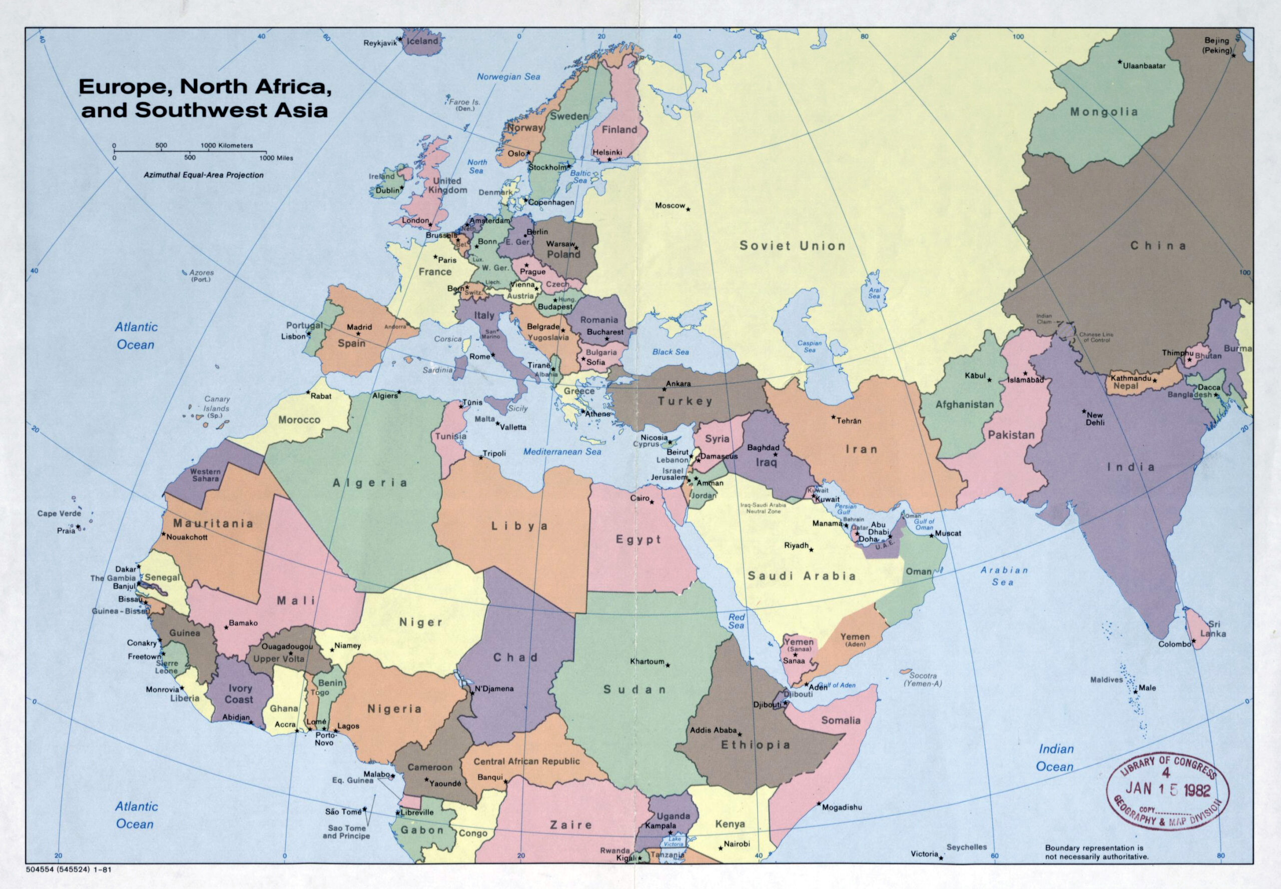 Large Detailed Political Map Of Europe, North Africa And Southwest regarding Maps Of Europe And Asia