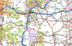 Large Detailed Roads And Highways Map Of New Mexico State With pertaining to Large Printable Map of New Mexico