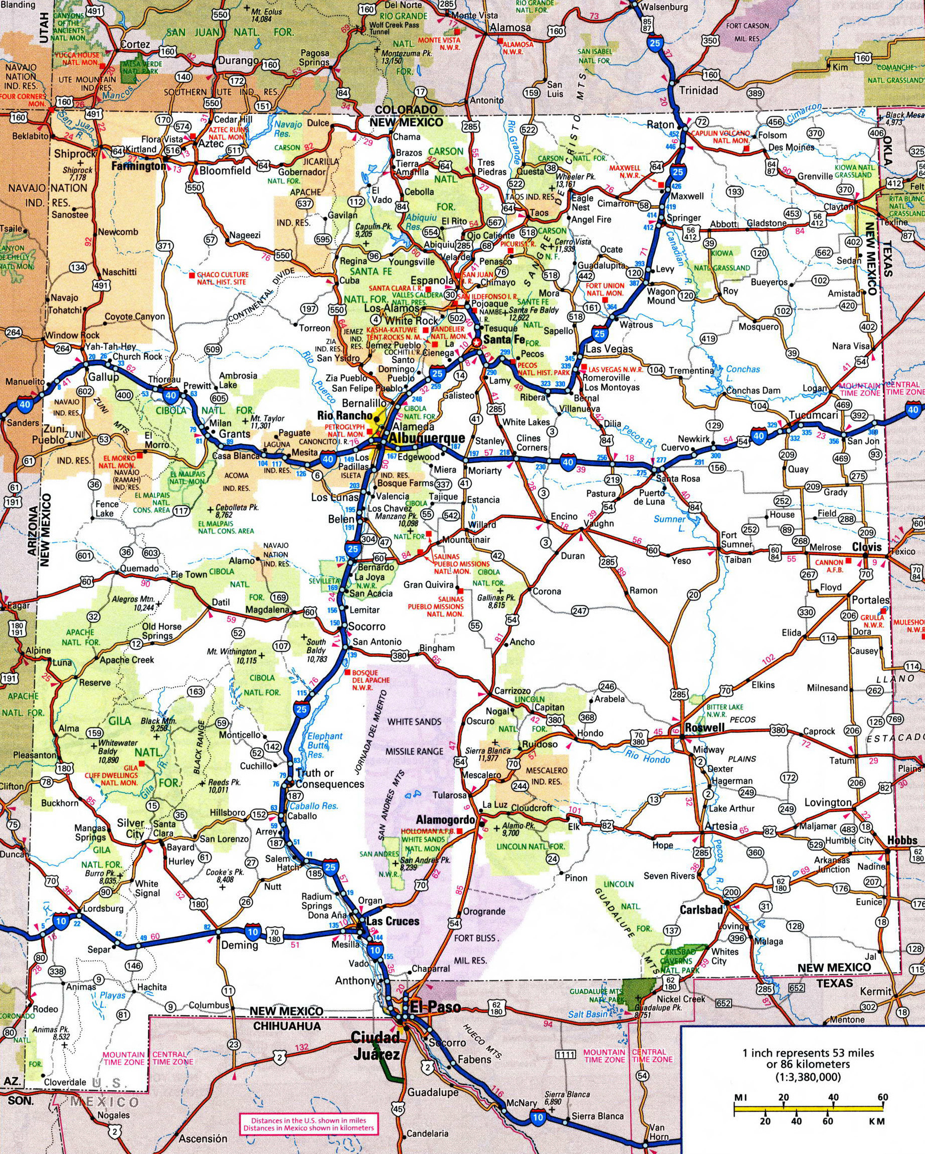 large detailed roads and highways map of new mexico state with pertaining to large printable map of new Large Detailed Roads And Highways Map Of New Mexico State With pertaining to Large Printable Map of New Mexico