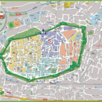 Large Detailed Tourist Map Of Lucca   Ontheworldmap With City Map Of Lucca Italy