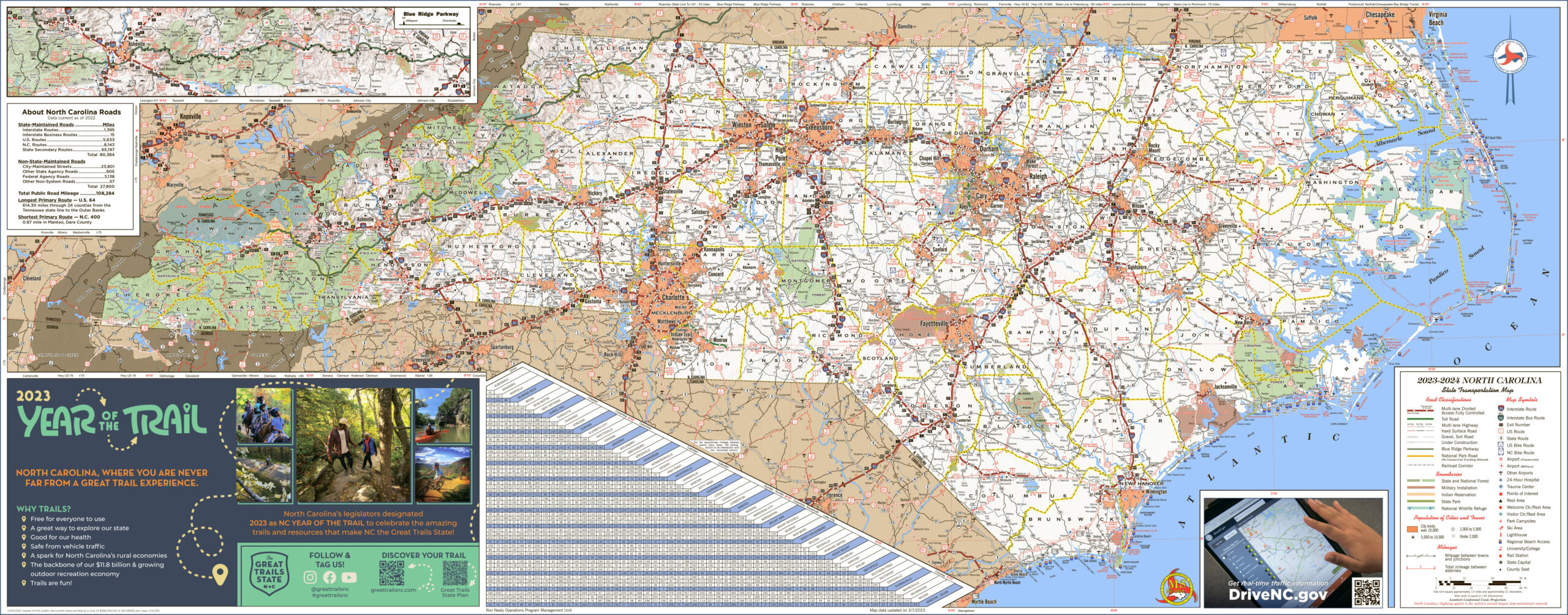 Large Detailed Tourist Map Of North Carolina With Cities And Towns within Printable North Carolina Map with Cities and Towns