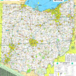 Large Detailed Tourist Map Of Ohio With Cities And Towns Regarding Free Printable Map Of Ohio With Cities