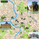 Large Detailed Tourist Map Of Rome City. Rome City Large Detailed In Map Of Rome Italy With Attractions