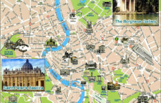 Large Detailed Tourist Map Of Rome City. Rome City Large Detailed in Map of Rome Italy with Attractions