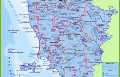 Large Detailed Travel Map Of Tuscany With Cities And Towns throughout Map Of Tuscany Italy With Towns