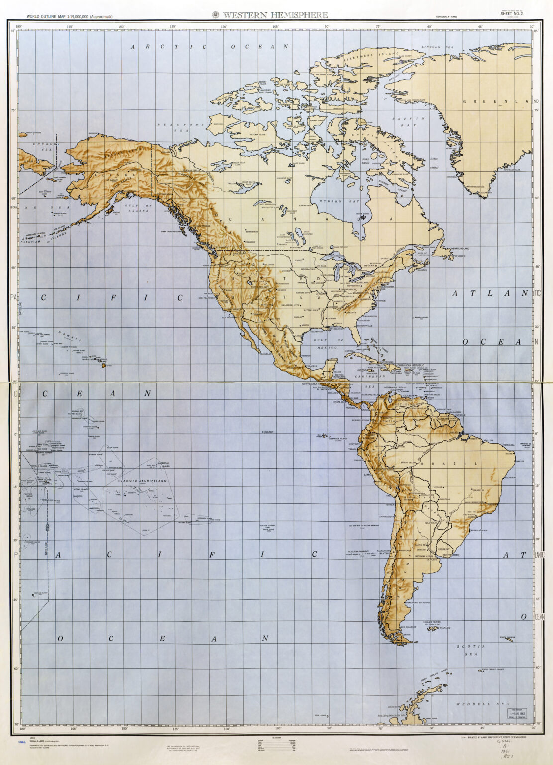 Outline Map Of Western Hemisphere | Adams Printable Map