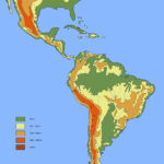 Large Elevation Map Of South America | South America | Mapsland Pertaining To Topographical Map Of North And South America