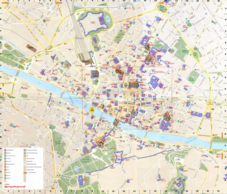 Free Printable Map of Florence Italy