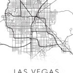 Large Las Vegas City Map Print   Wall Art Printable Prints Throughout Printable Map Of Las Vegas Nv