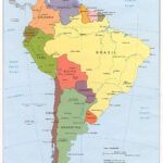 Large Political Map Of South America With All Capitals | Vidiani Throughout North And South America Map With Capitals